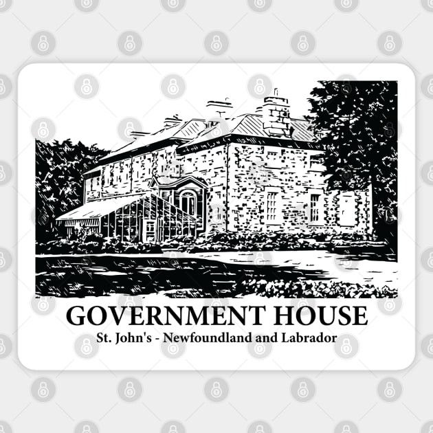 Government House - St. John's NL Magnet by Lakeric